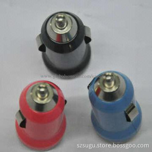 Single USB car charger, 10-24V input, 5V, 1,000mA output